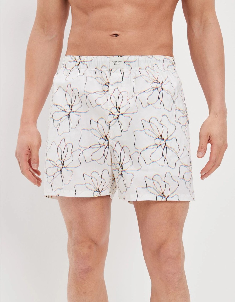 Underwear * | Aeo Floral Sketch Stretch Boxer Short