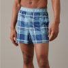 Underwear * | Aeo Plaid Ultra Soft Pocket Boxer Short