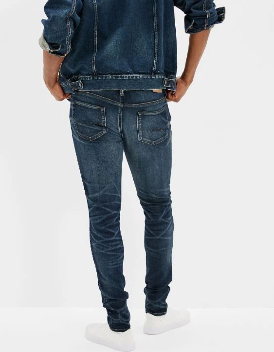 Bottoms * | Ae Airflex 360 Distressed Skinny Jean