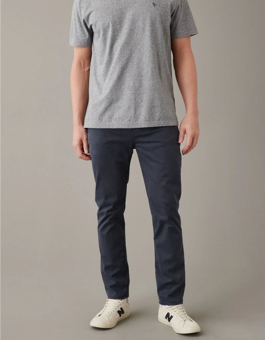 Bottoms * | Ae Flex Soft Twill Slim Pant