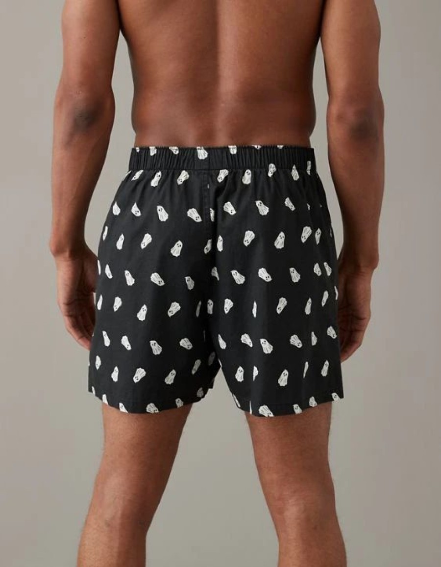 Underwear * | Aeo Glow-In-The-Dark Ghosts Stretch Boxer Short