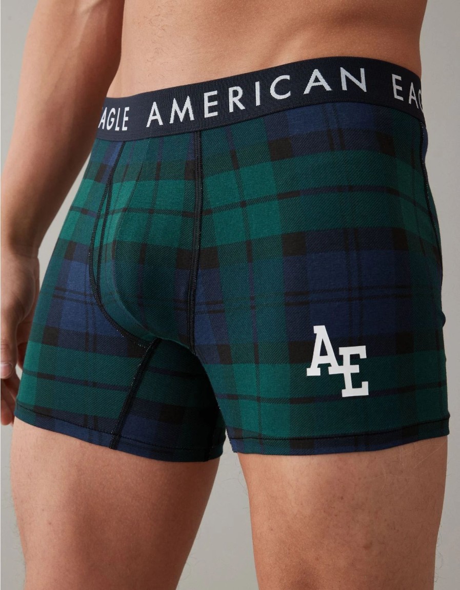 Underwear * | Aeo Plaid 4.5 Classic Boxer Brief