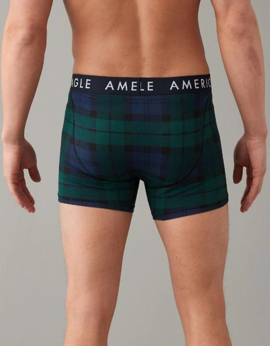 Underwear * | Aeo Plaid 4.5 Classic Boxer Brief