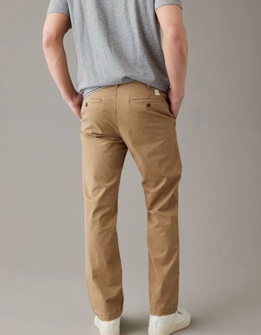 Bottoms * | Ae Flex Bootcut Lived-In Khaki Pant