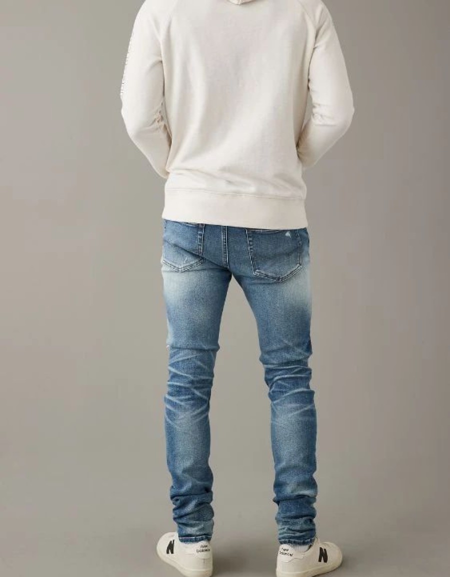 Bottoms * | Ae Airflex 360 Patched Stacked Jean