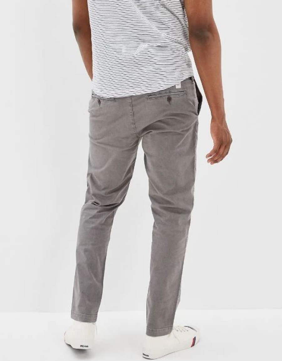 Bottoms * | Ae Flex Original Straight Lived-In Khaki Pant