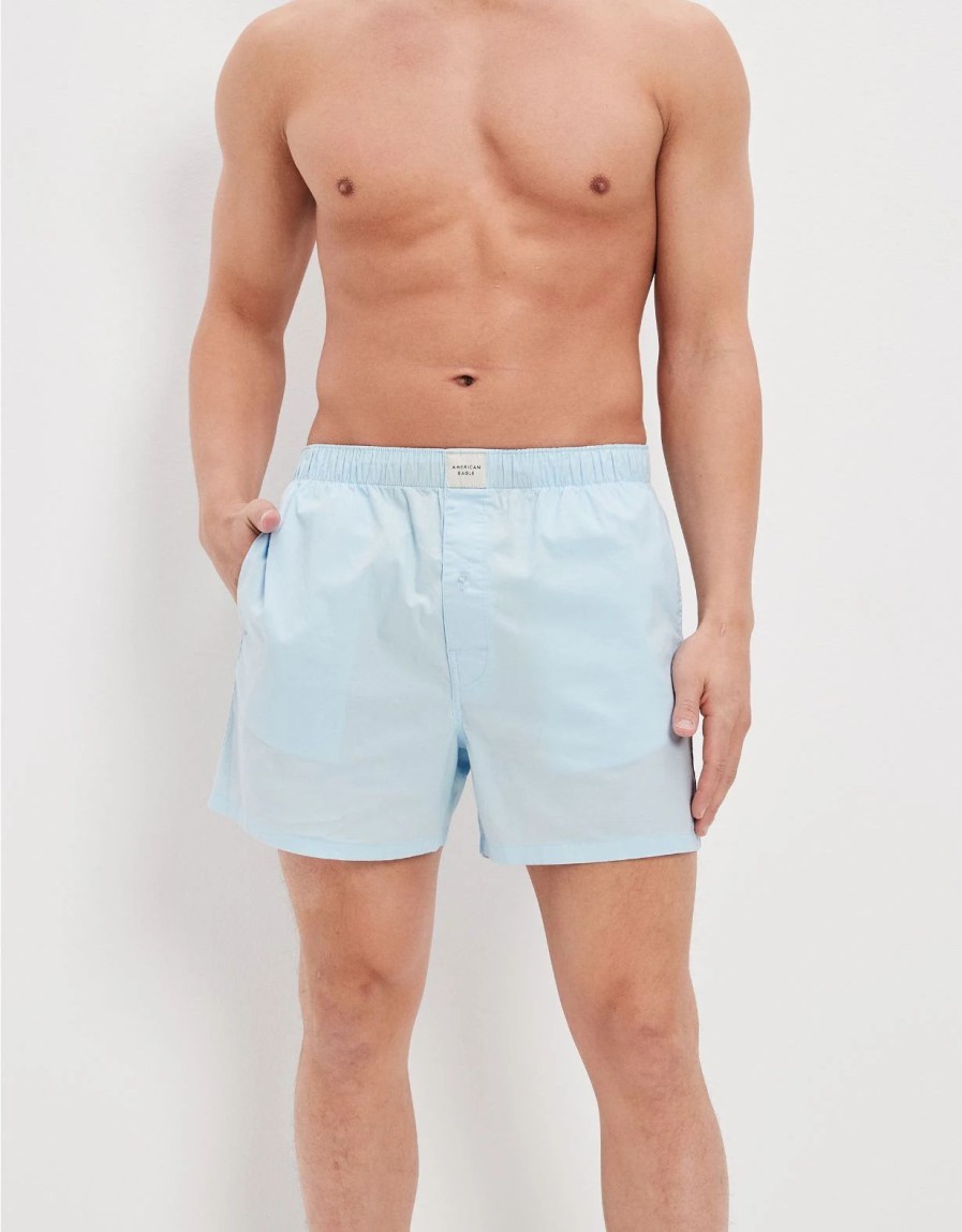 Underwear * | Aeo Solid Stretch Pocket Boxer Short