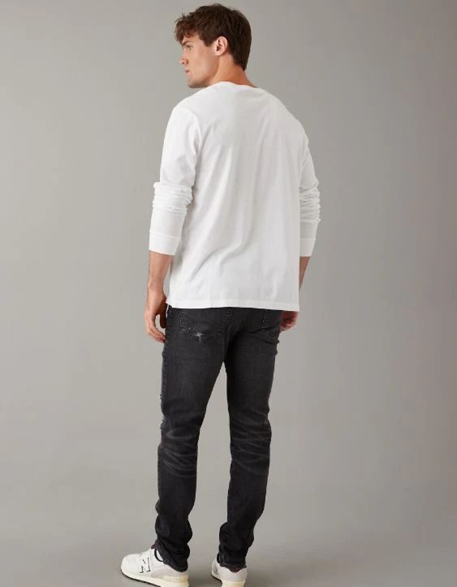 Bottoms * | Ae Airflex+ Patched Athletic Fit Jean