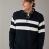 Tops * | Ae Super Soft Long-Sleeve Sweater Polo Shirt