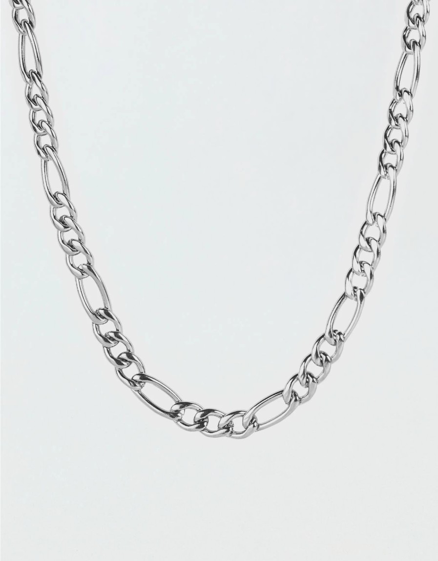 Accessories & Socks * | West Coast Jewelry Stainless Steel Figaro Chain Necklace