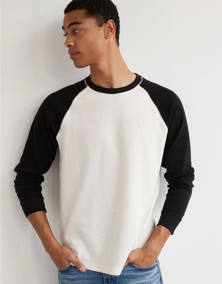 Tops * | Ae Super Soft Legend Raglan Long-Sleeve Thermal T-Shirt