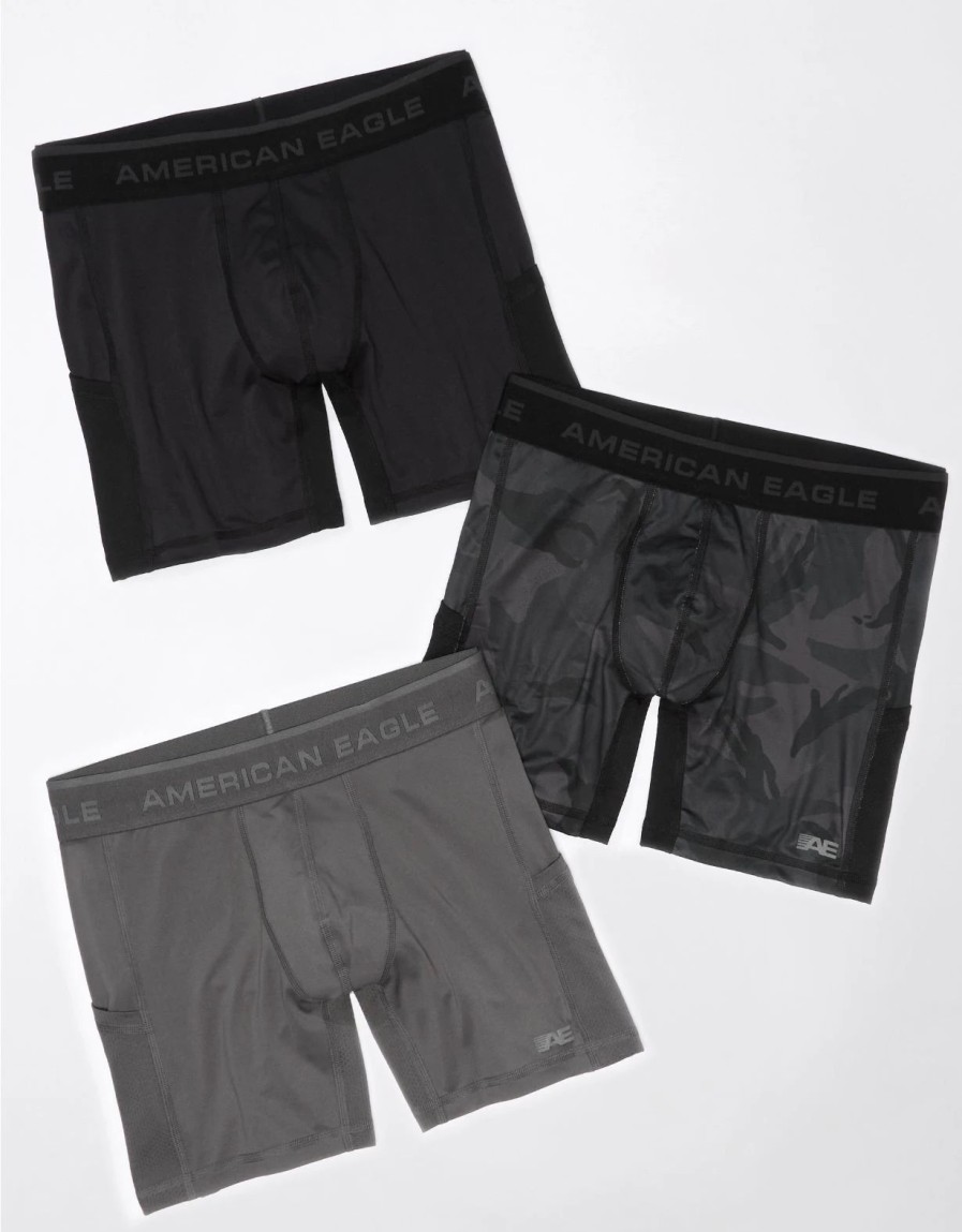 Underwear * | Aeo 6 Active Flex Boxer Brief 3-Pack