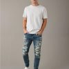 Bottoms * | Ae Airflex+ Patched Athletic Skinny Jean