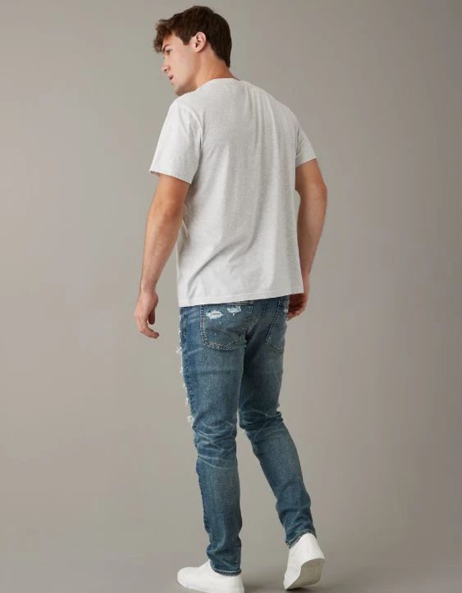 Bottoms * | Ae Airflex+ Patched Athletic Skinny Jean