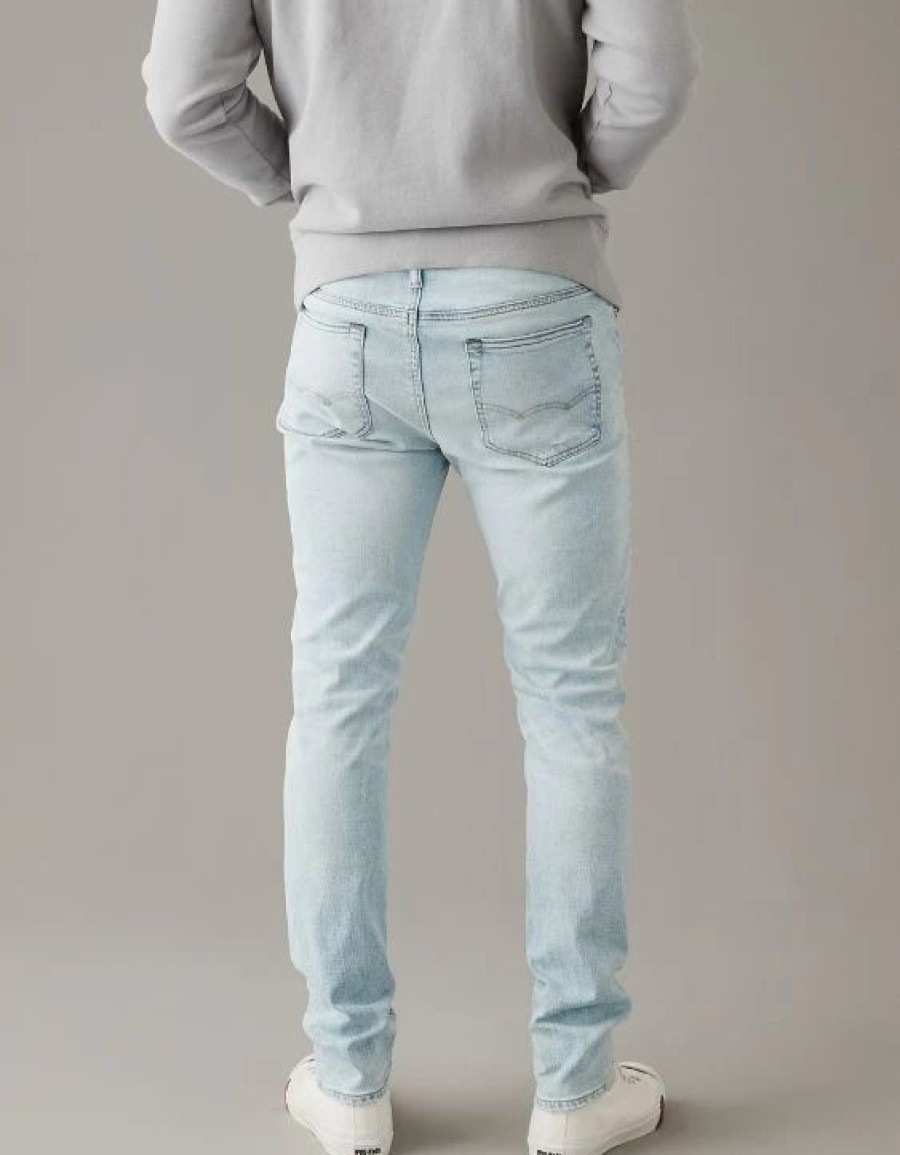 Bottoms * | Ae Airflex+ Ultrasoft Patched Skinny Jean