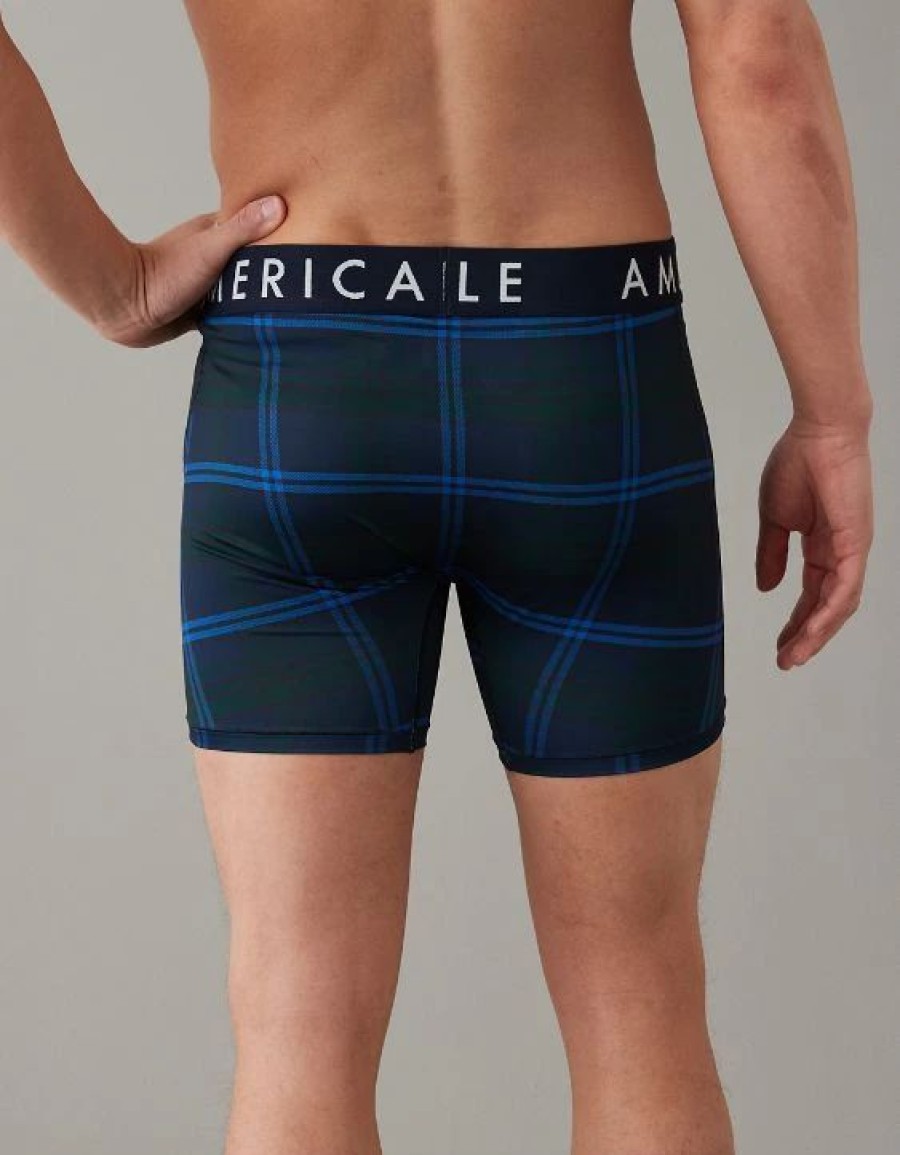 Underwear * | Aeo Plaid 6 Flex Boxer Brief