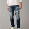 Bottoms * | Ae Airflex+ Ultrasoft Patched Slim Jean