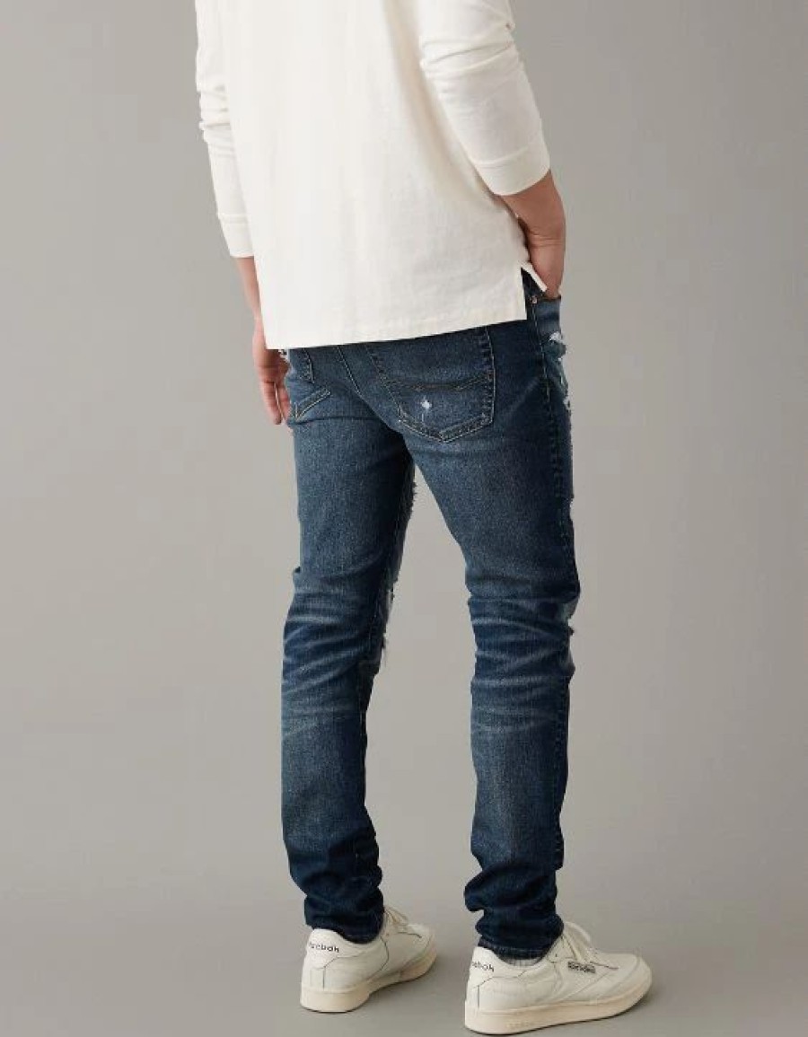 Bottoms * | Ae Airflex+ Ultrasoft Patched Slim Jean