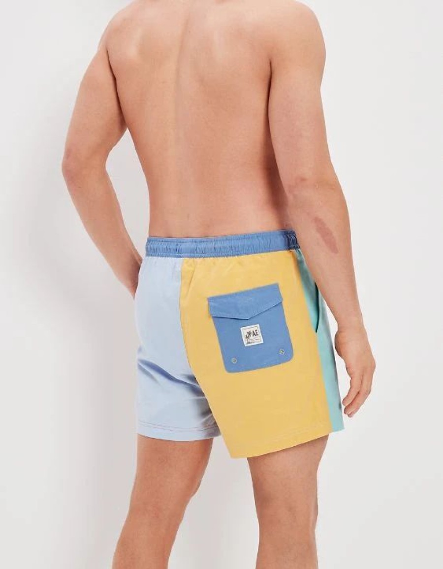 Bottoms * | Ae 5.5 Colorblock Swim Trunk