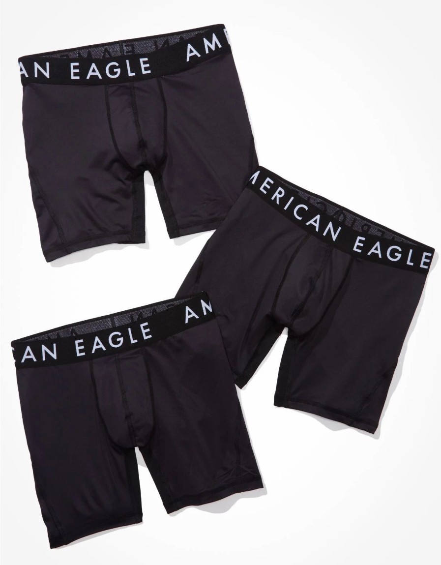 Underwear * | Aeo Solid 6 Flex Boxer Brief 3-Pack