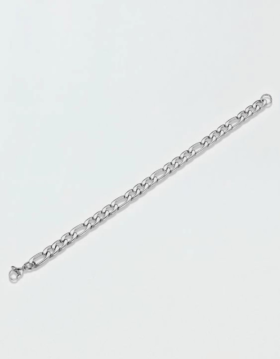 Accessories & Socks * | West Coast Jewelry Stainless Steel 8Mm Figaro Chain Bracelet