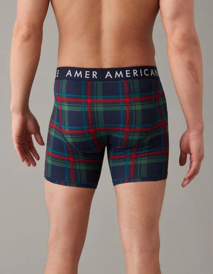 Underwear * | Aeo Plaid 6 Classic Boxer Brief