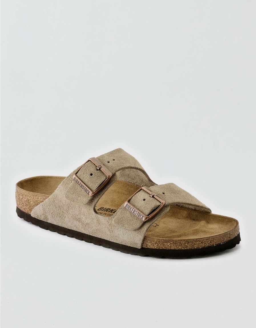 Shoes * | Birkenstock Men'S Arizona Soft Footbed Suede Sandal