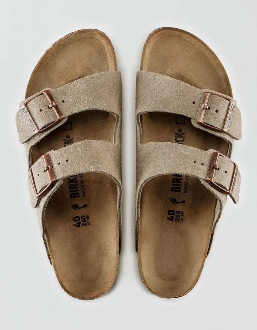 Shoes * | Birkenstock Men'S Arizona Soft Footbed Suede Sandal