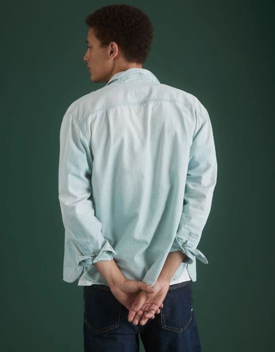 Tops * | Ae77 Premium Chambray Workshirt